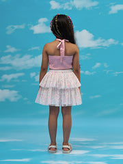 Kids Pink Regular Co-ords