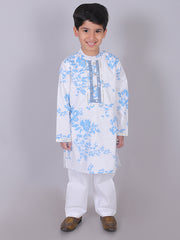 Kids Blue Regular Kurti Set