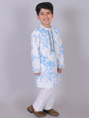 Kids Blue Regular Kurti Set