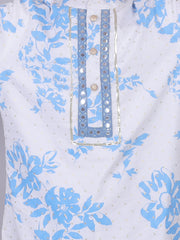 Kids Blue Regular Kurti Set