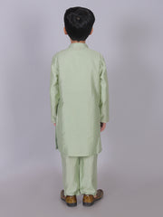 Kids Sea Green  Regular Kurti Set