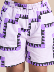 Kids Purple Regular Co-ords