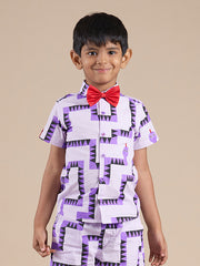 Kids Purple Regular Shirts