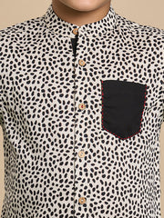 Kids Brown Regular Shirts