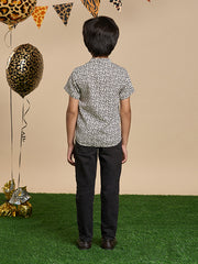 Kids Brown Regular Shirts
