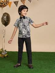 Kids Black  Regular Shirts
