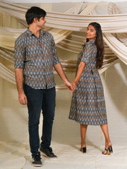 Cotton Graphic Grey Couple Combo