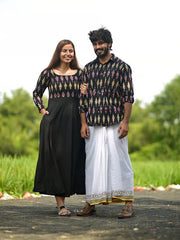 Cotton Folklore Black Couple Combo