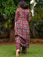 Berry Maroon Kurta Set