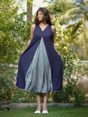 Blue Loma Indie Lines Long Dress