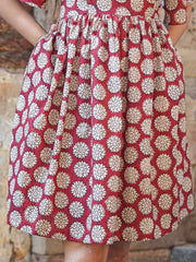 Womens Red Regular Dress