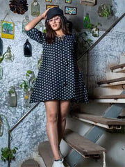 Womens Black Regular Dress