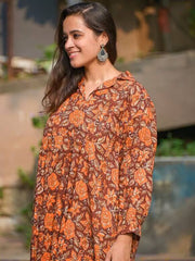Womens Maroon Regular Dress