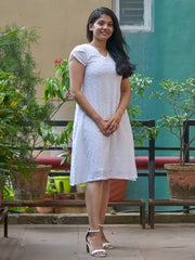 Womens White Regular Dress