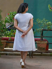 Womens White Regular Dress