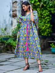 Womens Blue Regular Dress