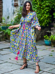 Womens Blue Regular Dress