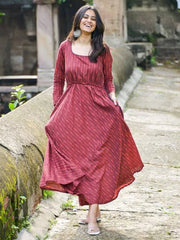 Womens Red Regular Dress
