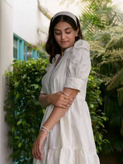 Womens White Regular Dress