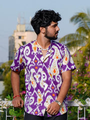 Mens Purple Regular Shirt
