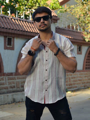 Mens Maroon Regular Shirt