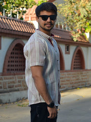 Mens Maroon Regular Shirt