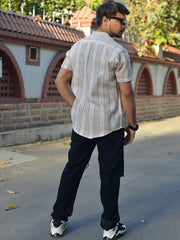 Mens Maroon Regular Shirt