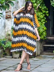 Womens Mustard Regular Dress