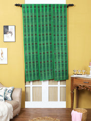 Green  Regular Curtains
