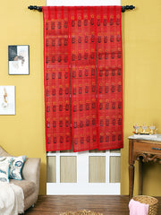 Pink  Regular Curtains