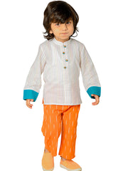 Kids White  Regular Co-ords
