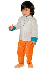 Kids White  Regular Co-ords