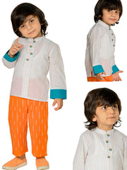 Kids White  Regular Co-ords