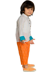 Kids White  Regular Co-ords