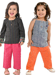 Kids Pink  Regular Co-ords
