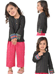 Kids Pink  Regular Co-ords