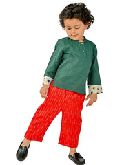 Kids Green  Regular Co-ords