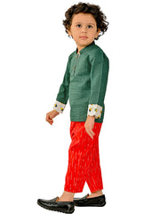 Kids Green  Regular Co-ords
