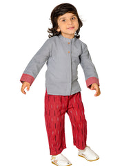 Kids Grey  Regular Co-ords