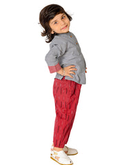 Kids Grey  Regular Co-ords