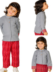 Kids Grey  Regular Co-ords