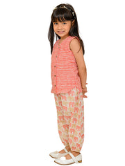Kids Red  Regular Co-ords
