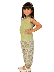 Kids Green  Regular Co-ords
