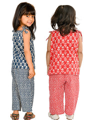 Kids Red  Regular Co-ords