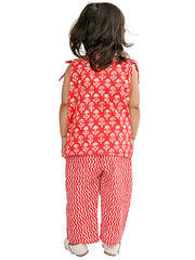 Kids Red  Regular Co-ords