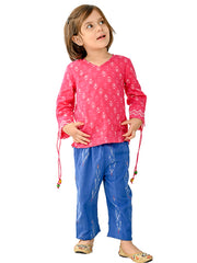 Kids Pink  Regular Co-ords