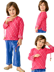Kids Pink  Regular Co-ords