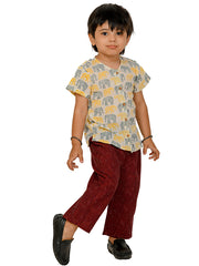 Kids White  Regular Co-ords