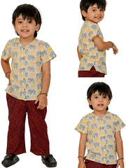 Kids White  Regular Co-ords