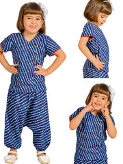 Kids Blue Regular Co-ords